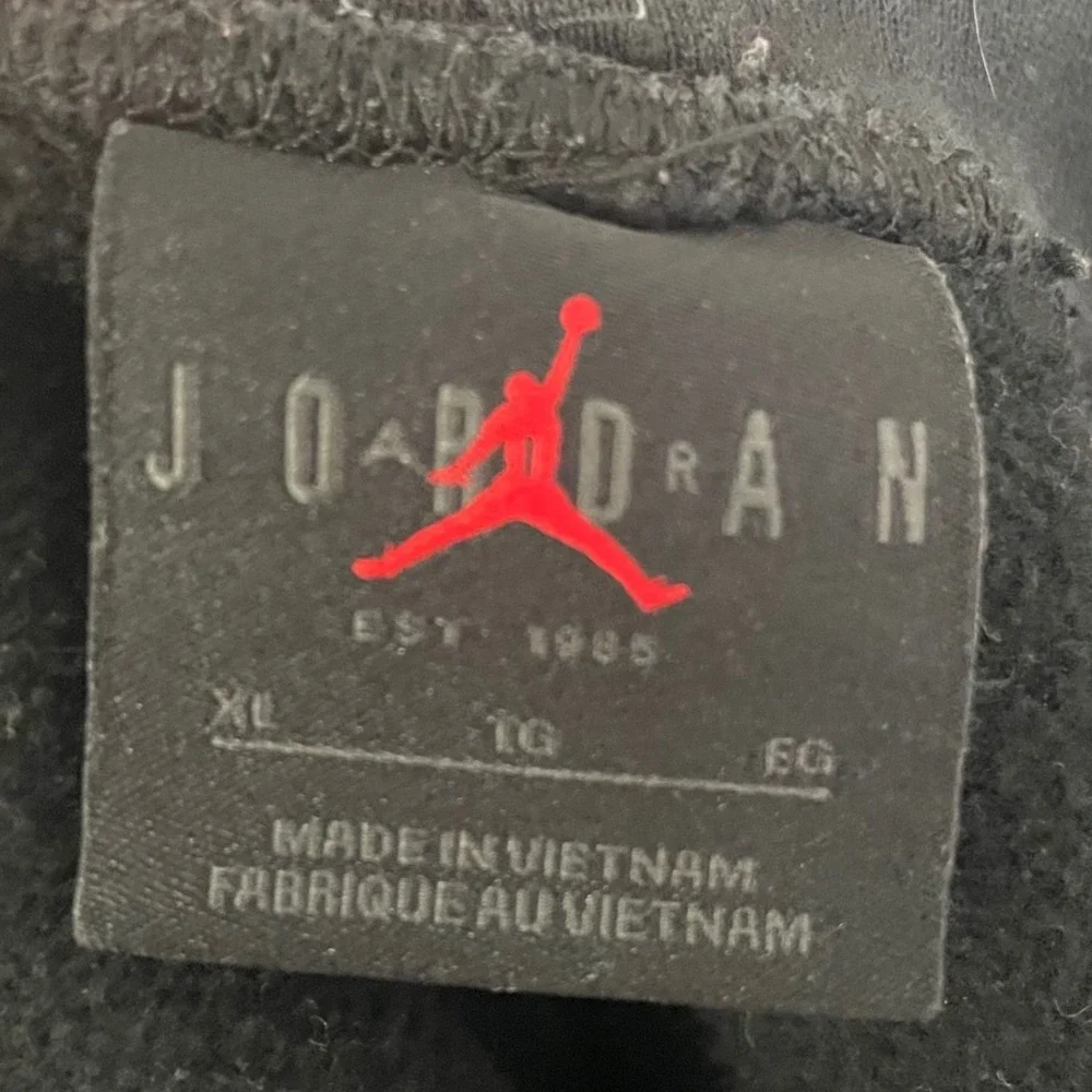 Jordan Jumpman Black Striped Knit Athletic Shorts Mens XL Drawstring Pockets